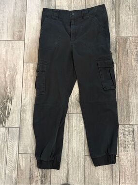 Forever21 Black Cargo Pant Joggers